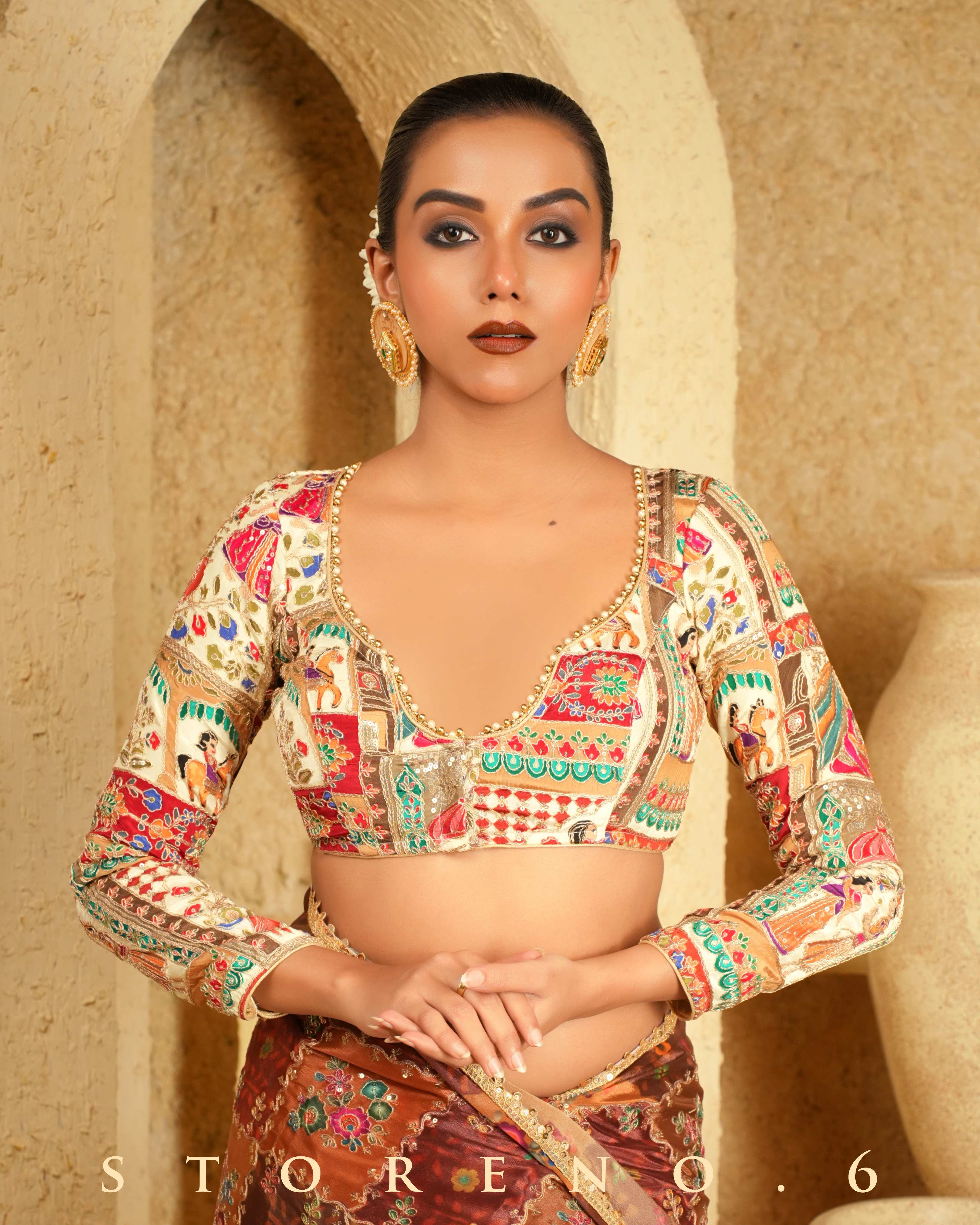 VALENCIA VISTA SAREE WITH PEARL PARADISE BLOUSE