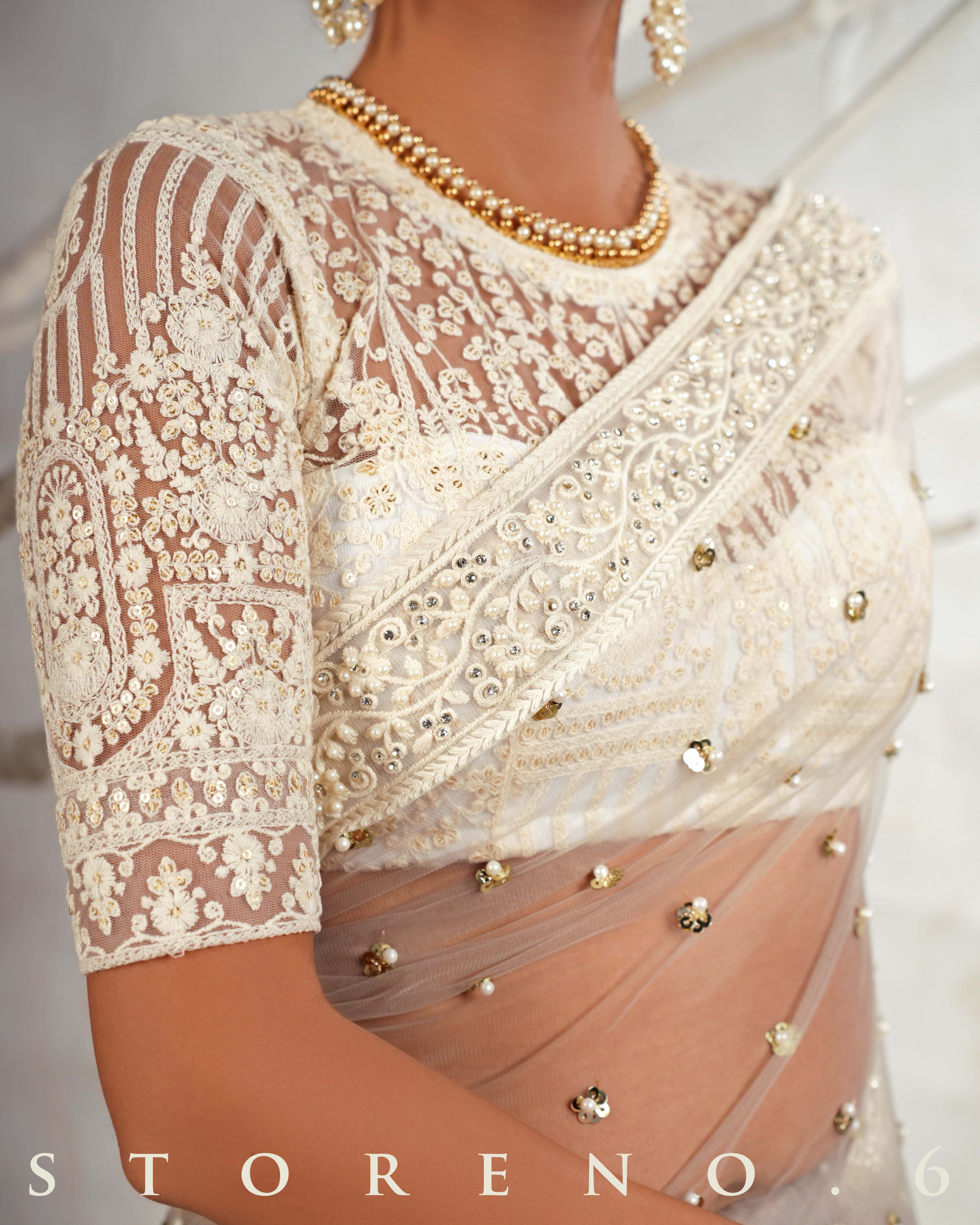 THE AGELESS ASH SAREE WITH CHAANDNI CLASSIC BLOUSE