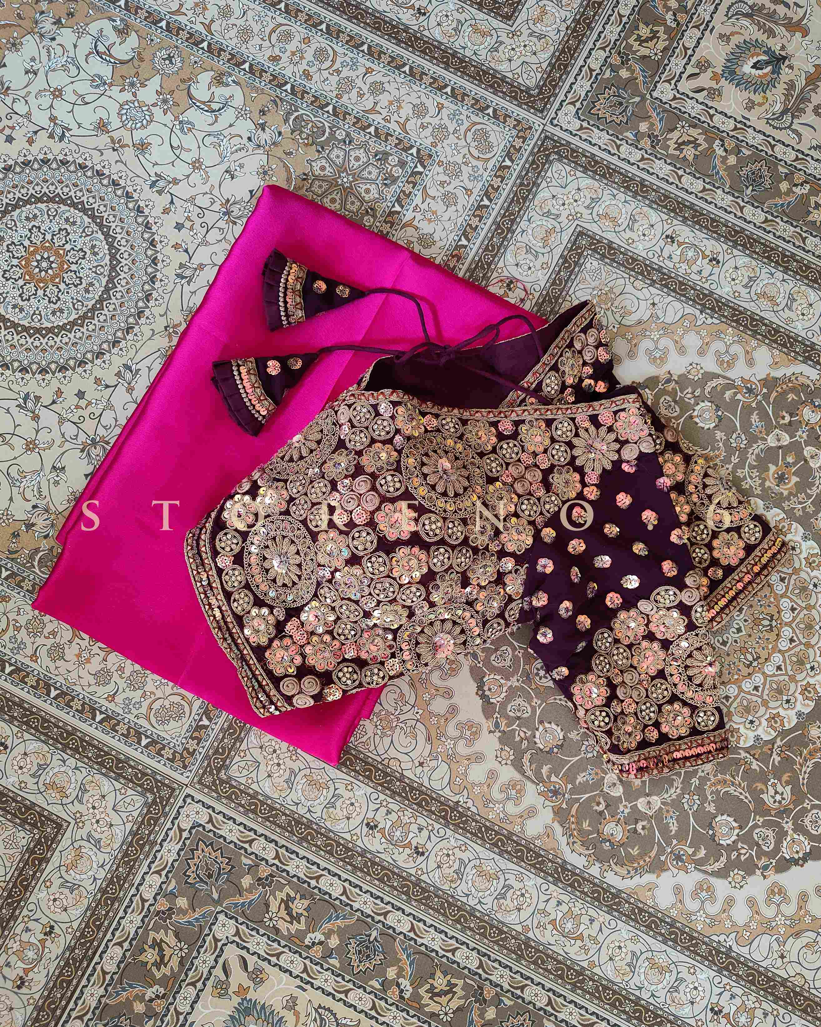 ZARIA SAREE AND BLOUSE SET