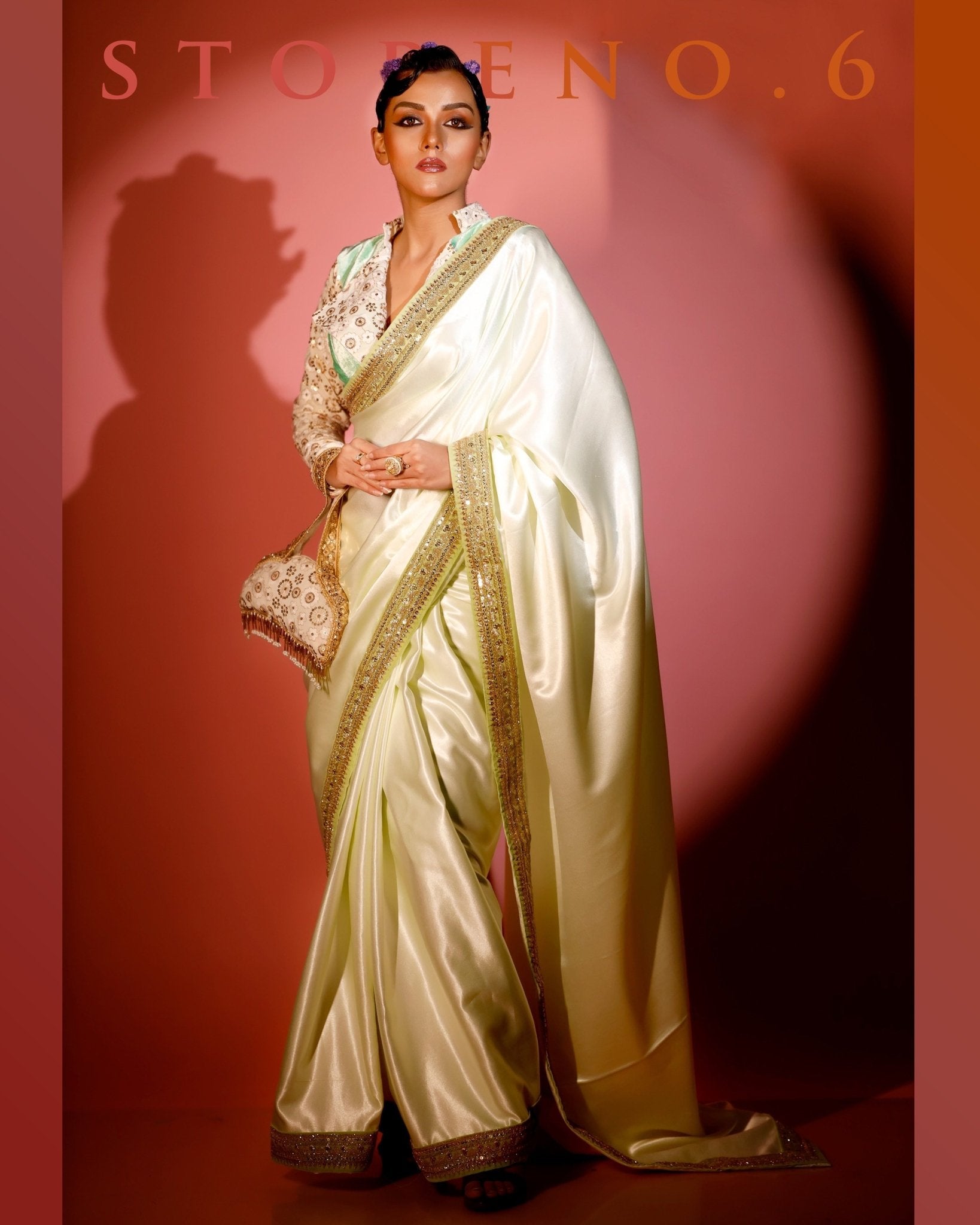 MAGNETIC MINT READY-TO-WEAR SAREE