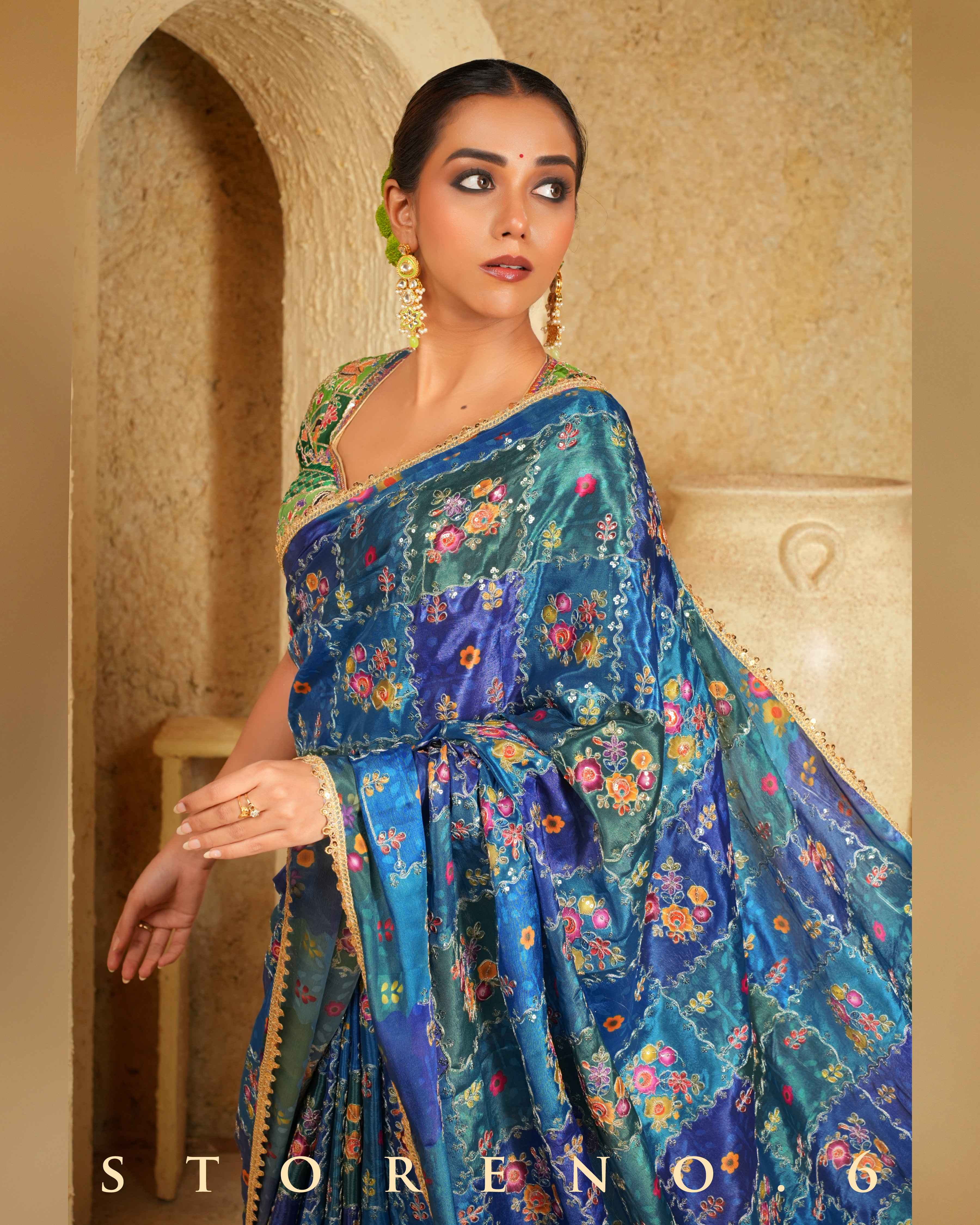 BLUEBERRY BLOCKBUSTER SAREE