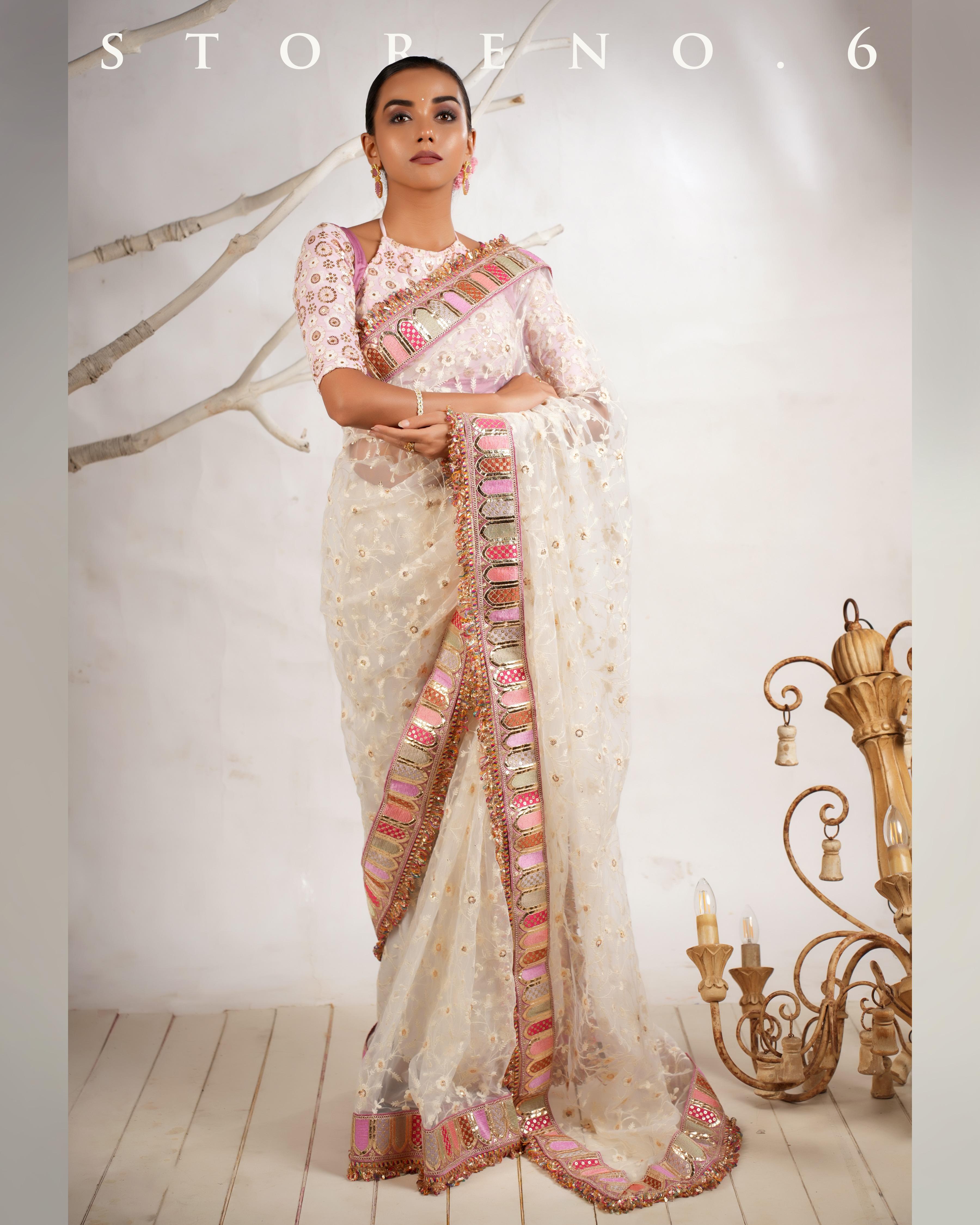 DAISY'S IVORY ICON SAREE