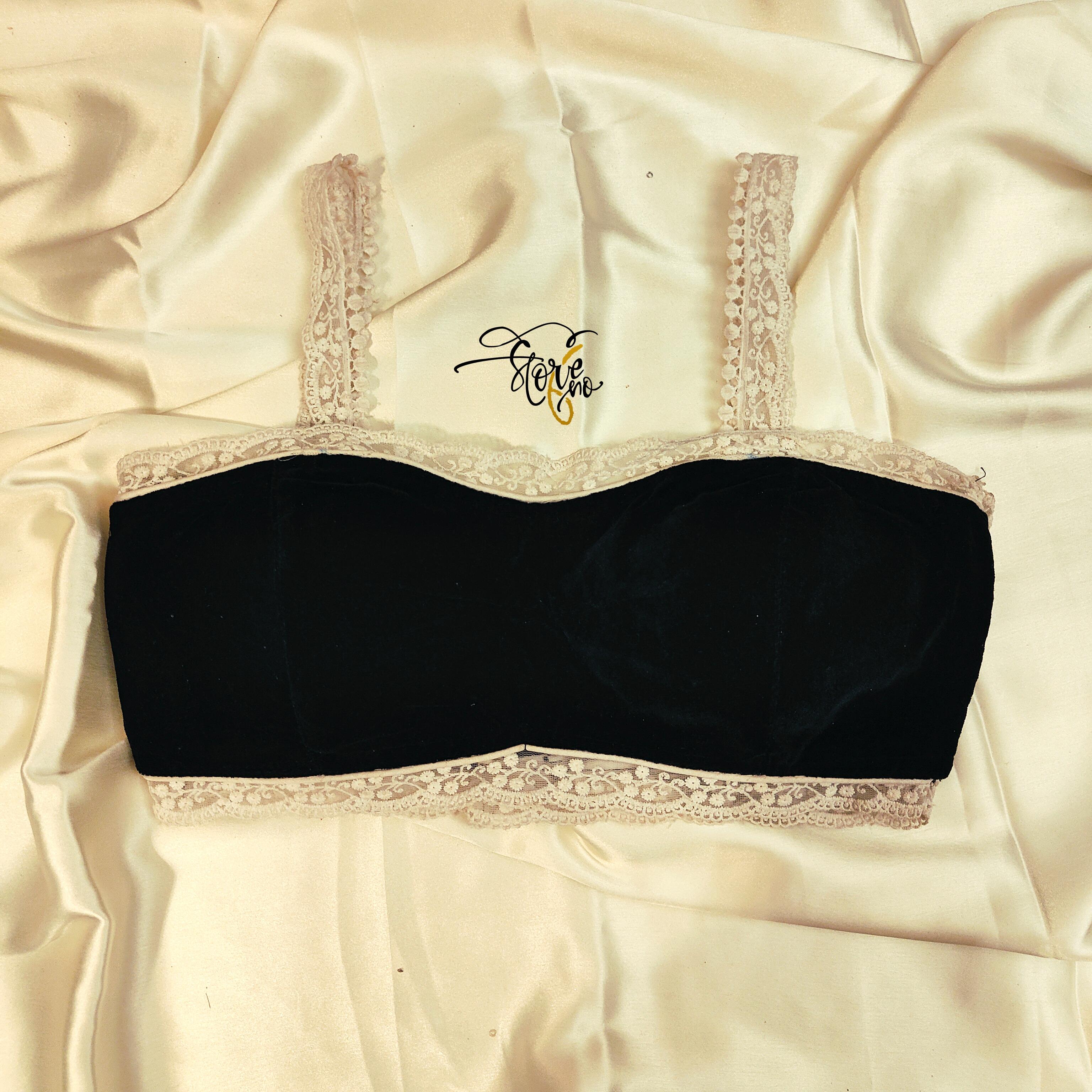 BLACK VELVET BLOUSE-SIZE 34