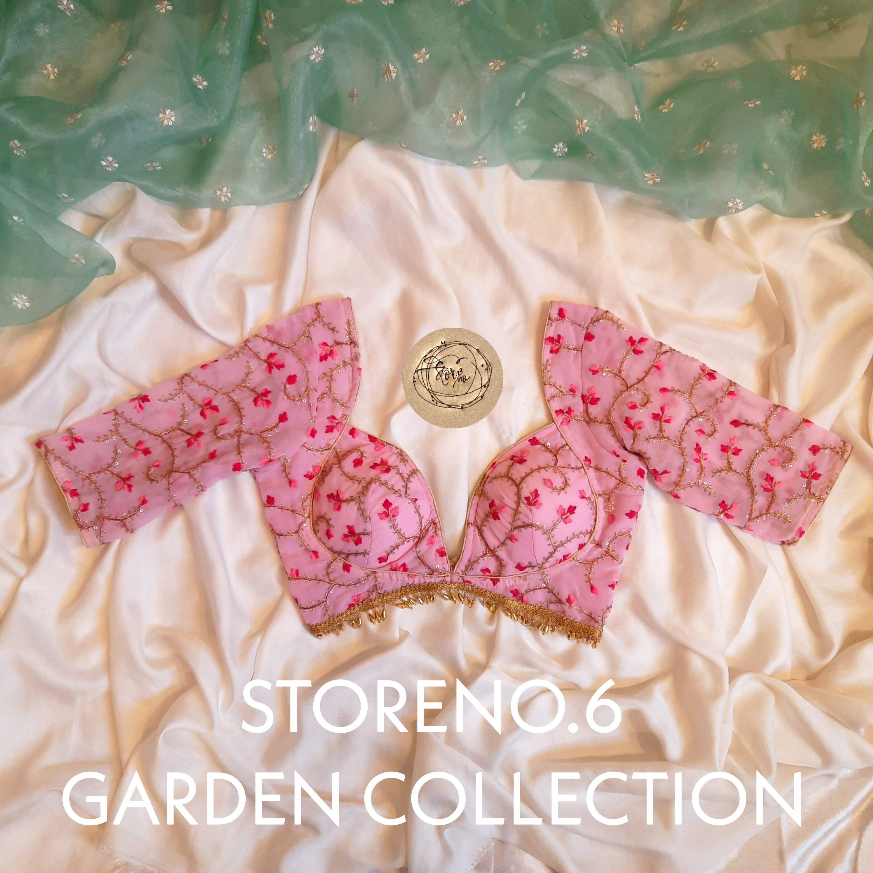 PINK GARDEN BLOUSE-SIZE 32