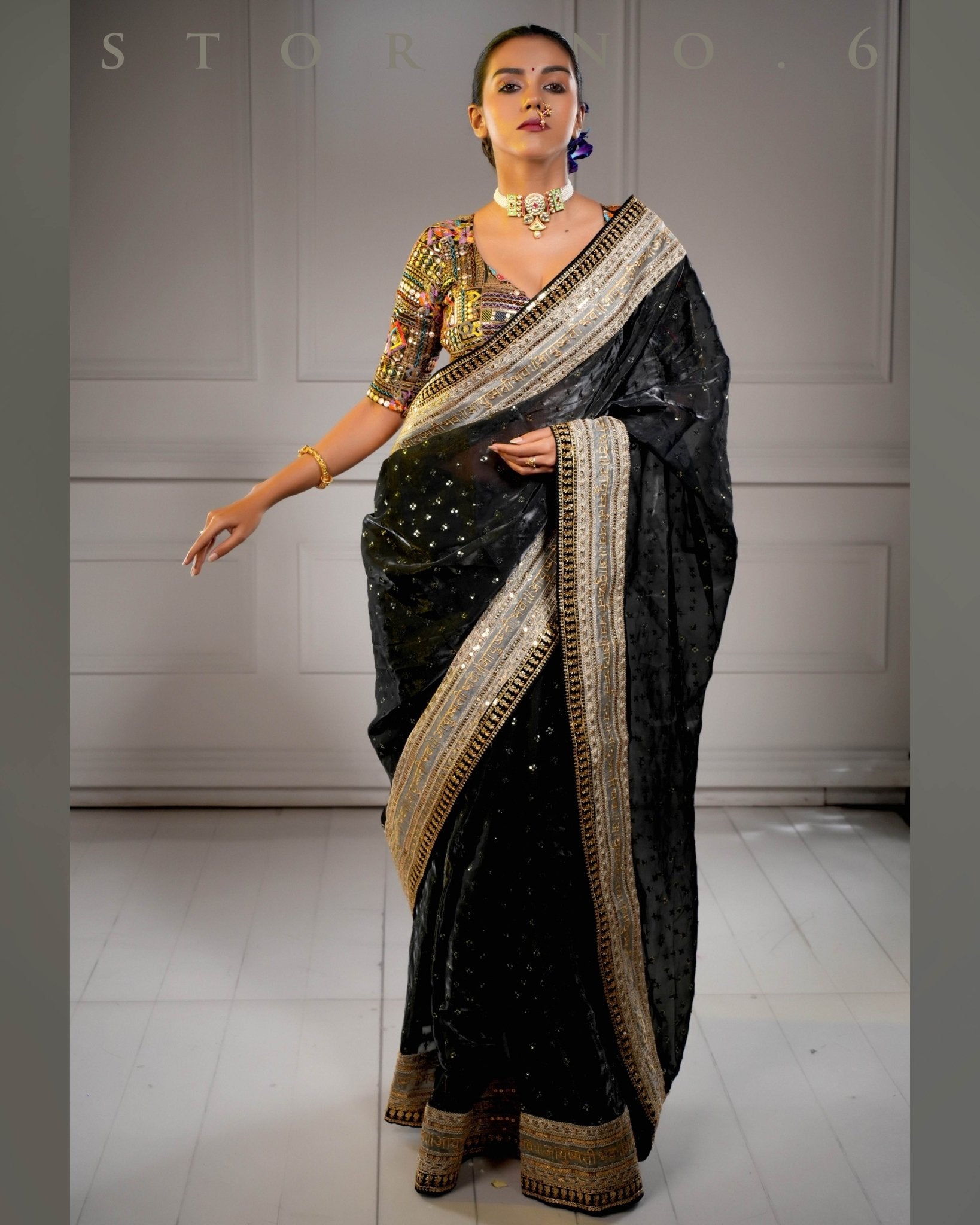 ROYAL RAVEN QUEEN SAREE