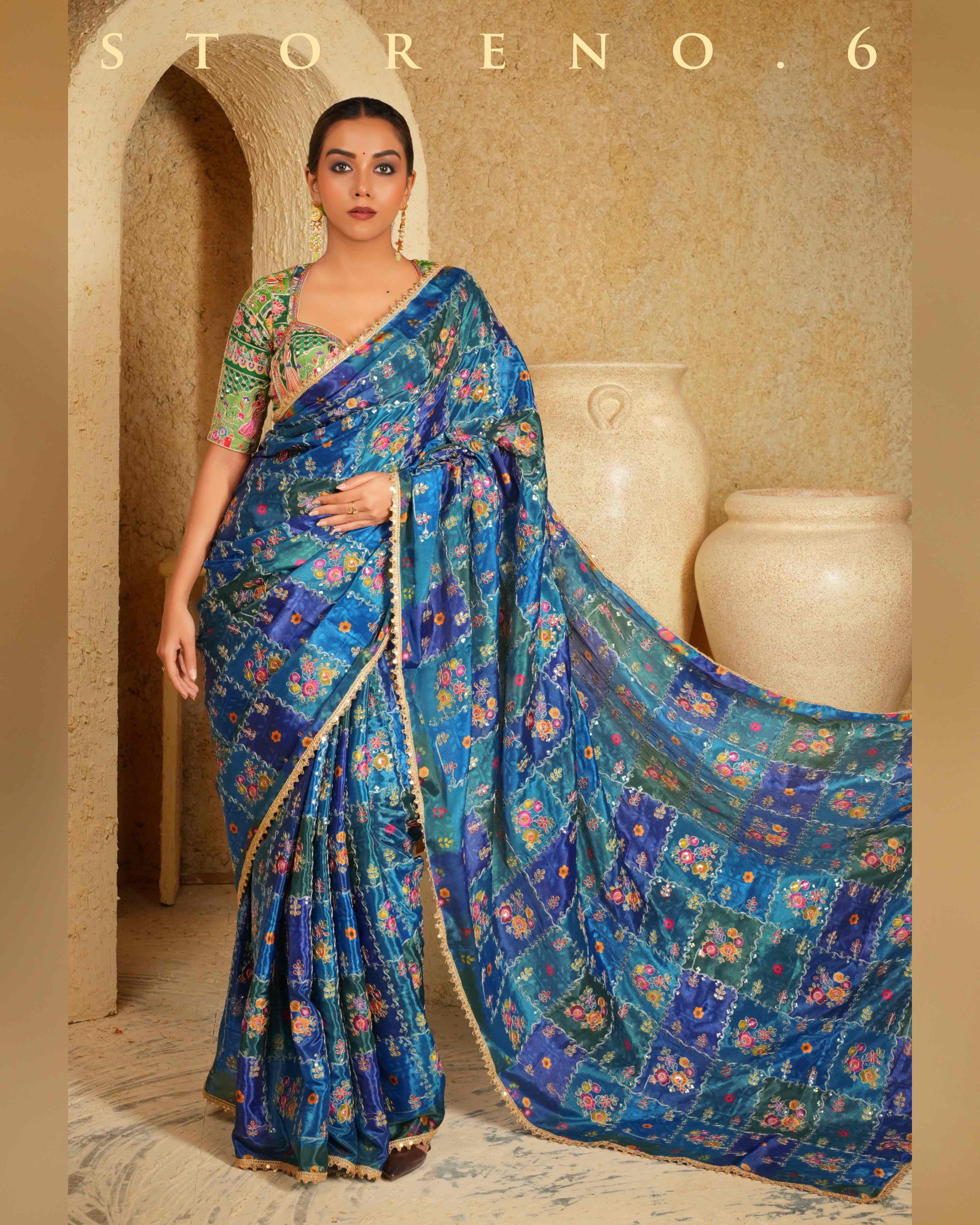 BLUEBERRY BLOCKBUSTER SAREE