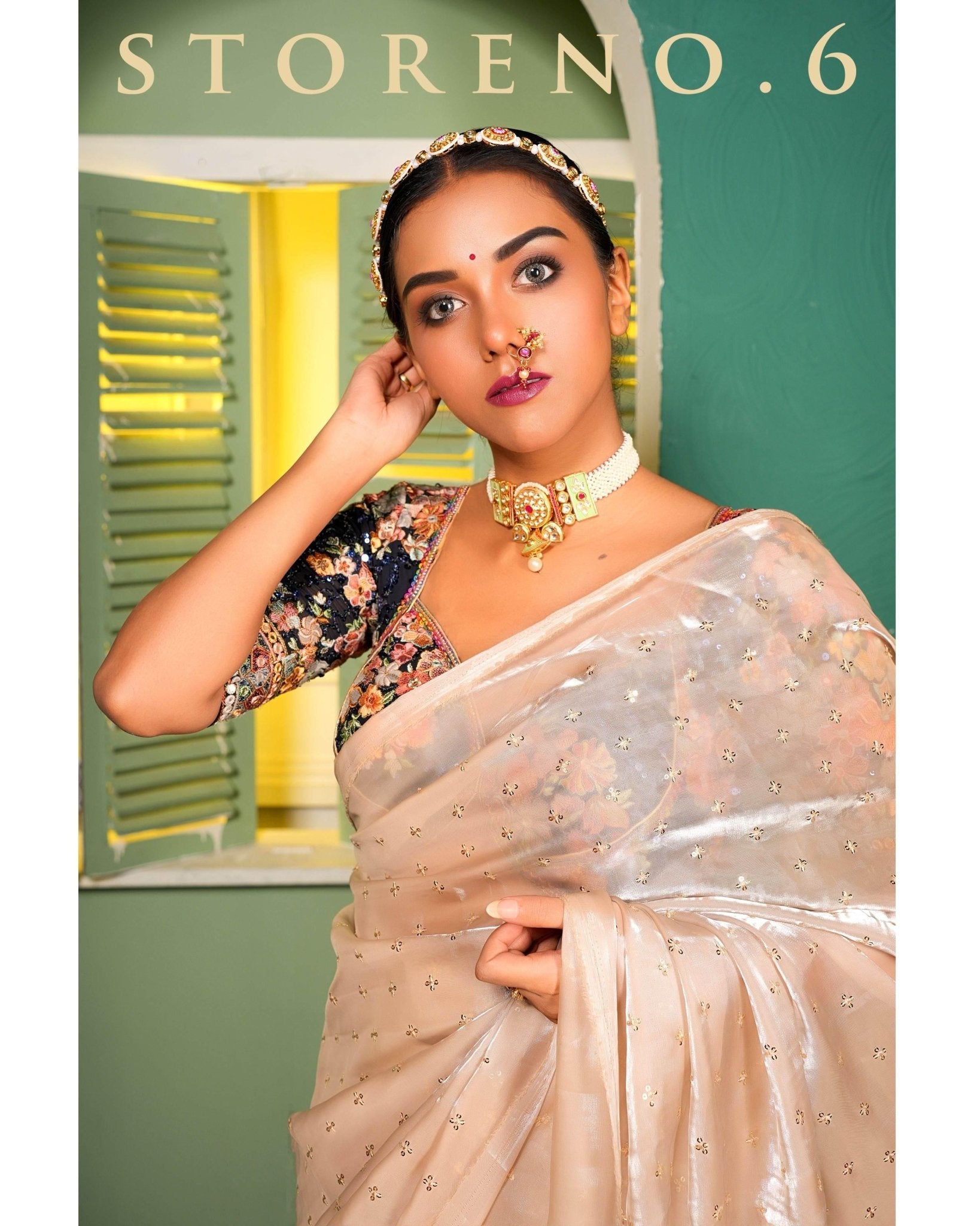 THE SUBTLE QUEEN SAREE WITH NEELI AFSOON BLOUSE
