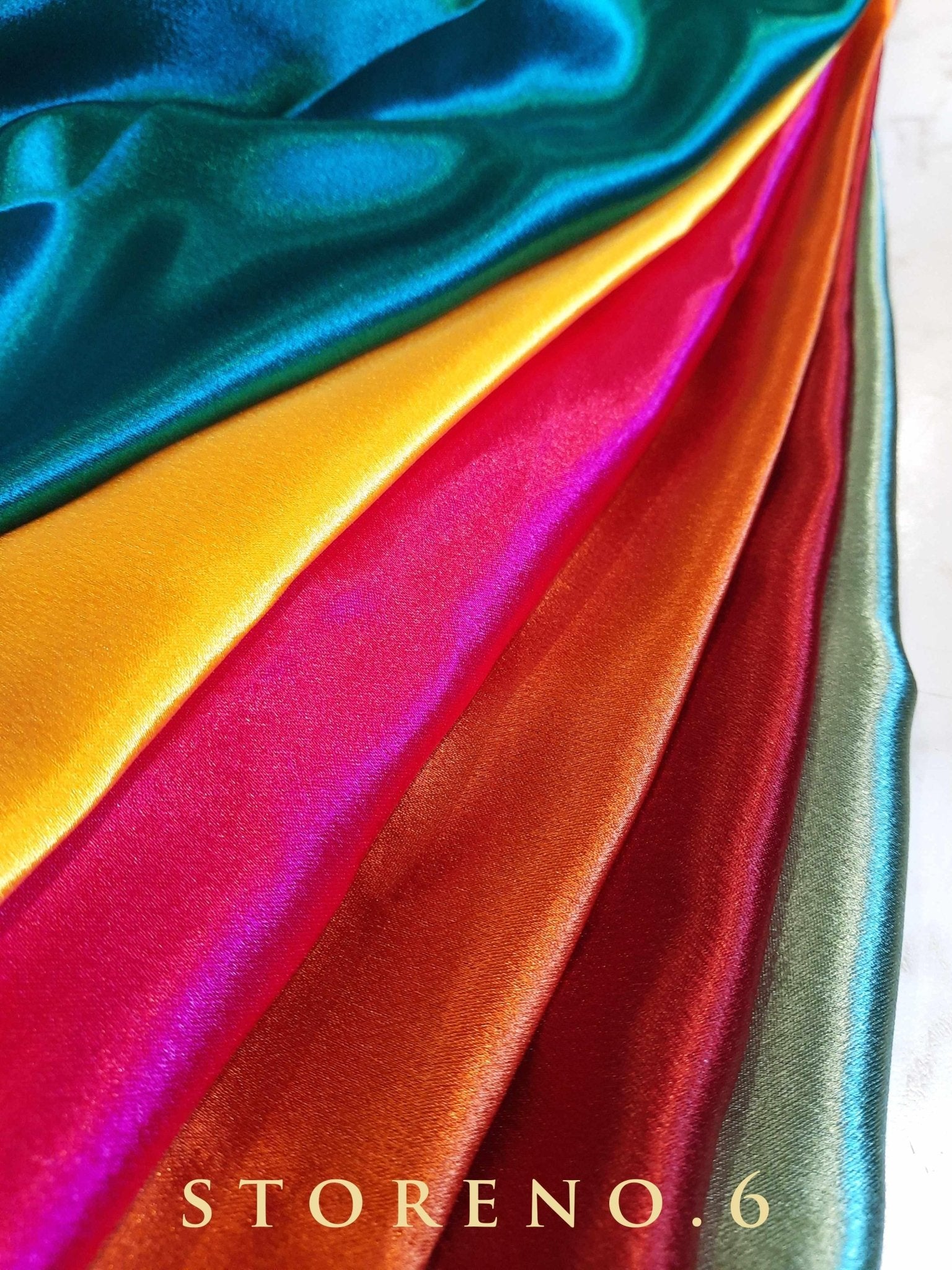 RAINBOW SATIN SAREE