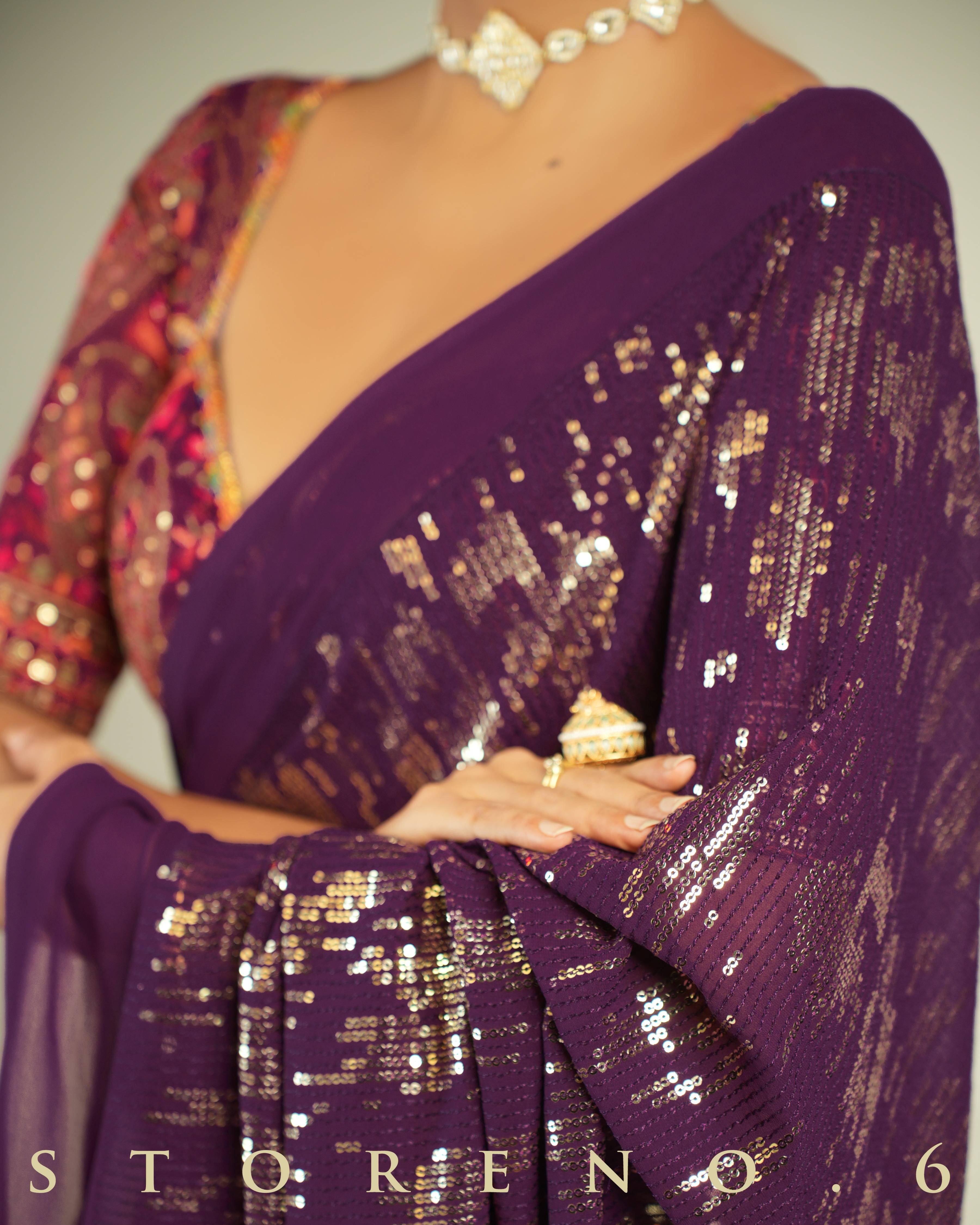 BLACKBERRY BOURBON COCKTAIL SAREE