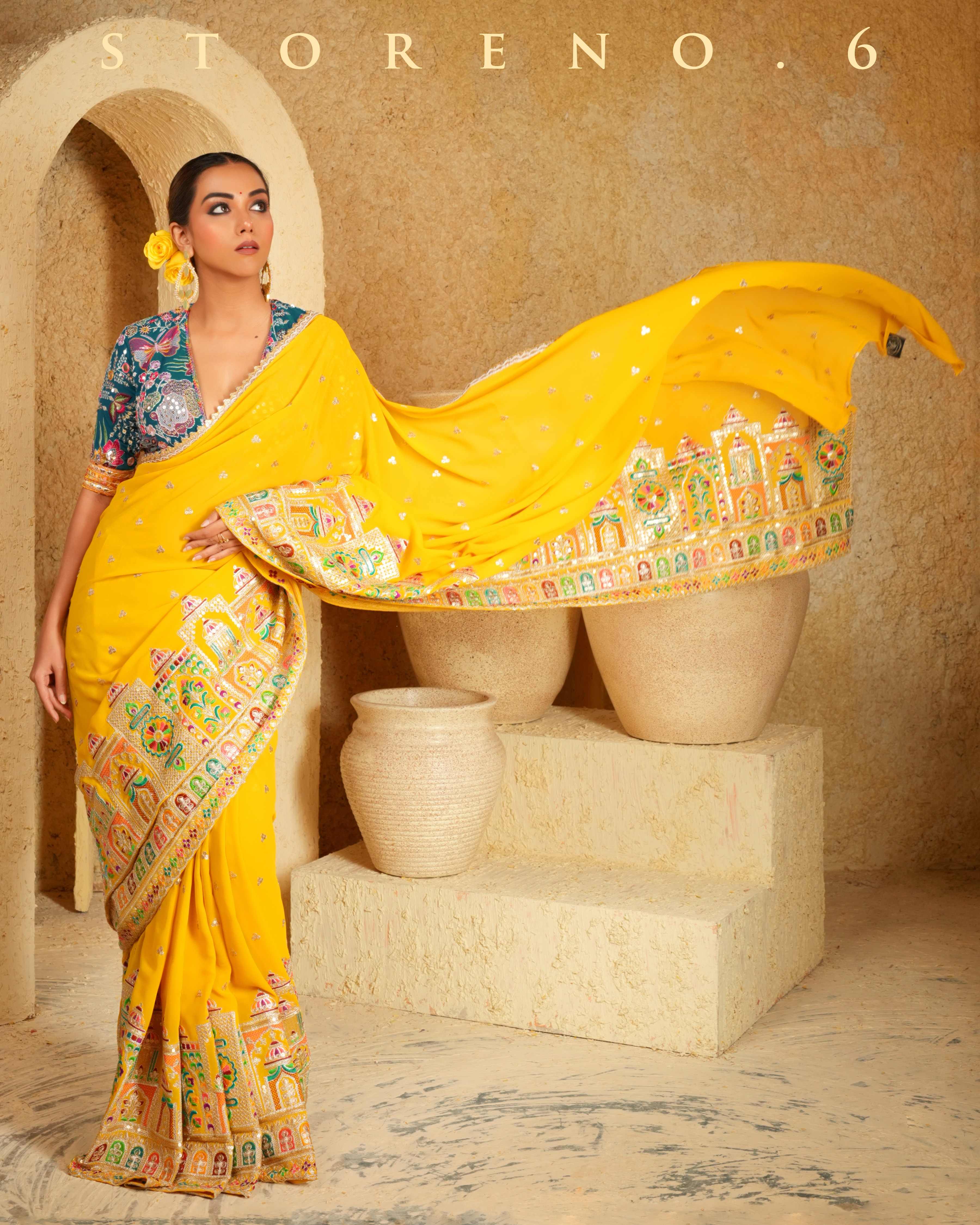 CASA CANARY SAREE