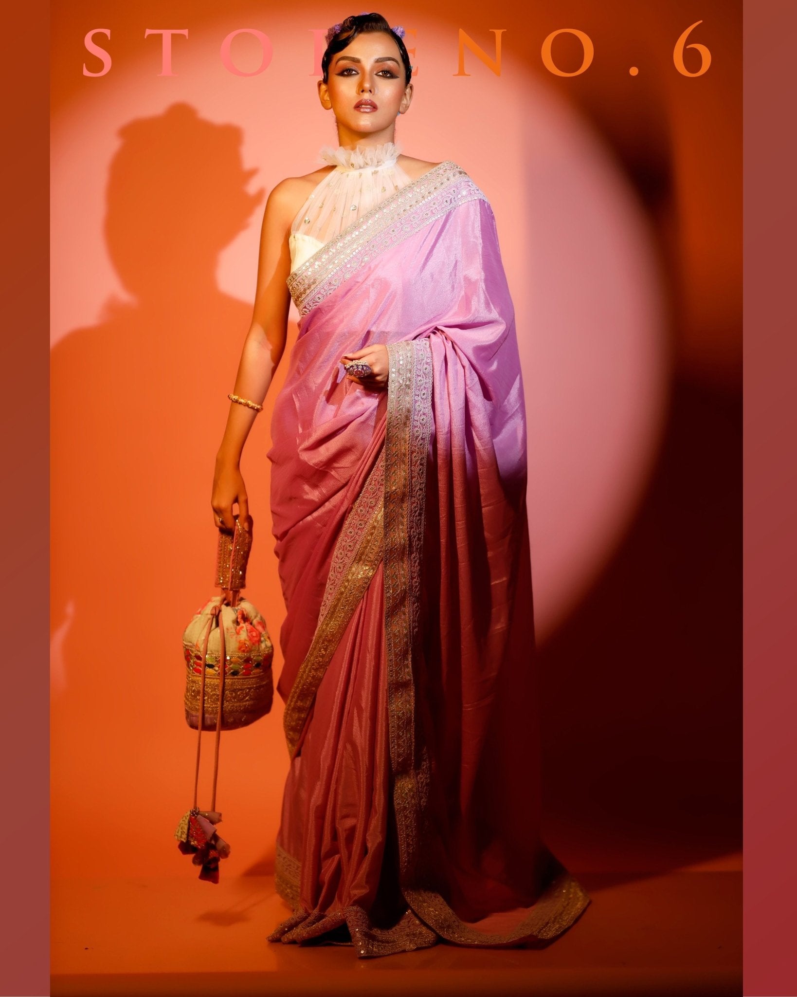 LUSCIOUS LILAC READY-TO-WEAR SAREE