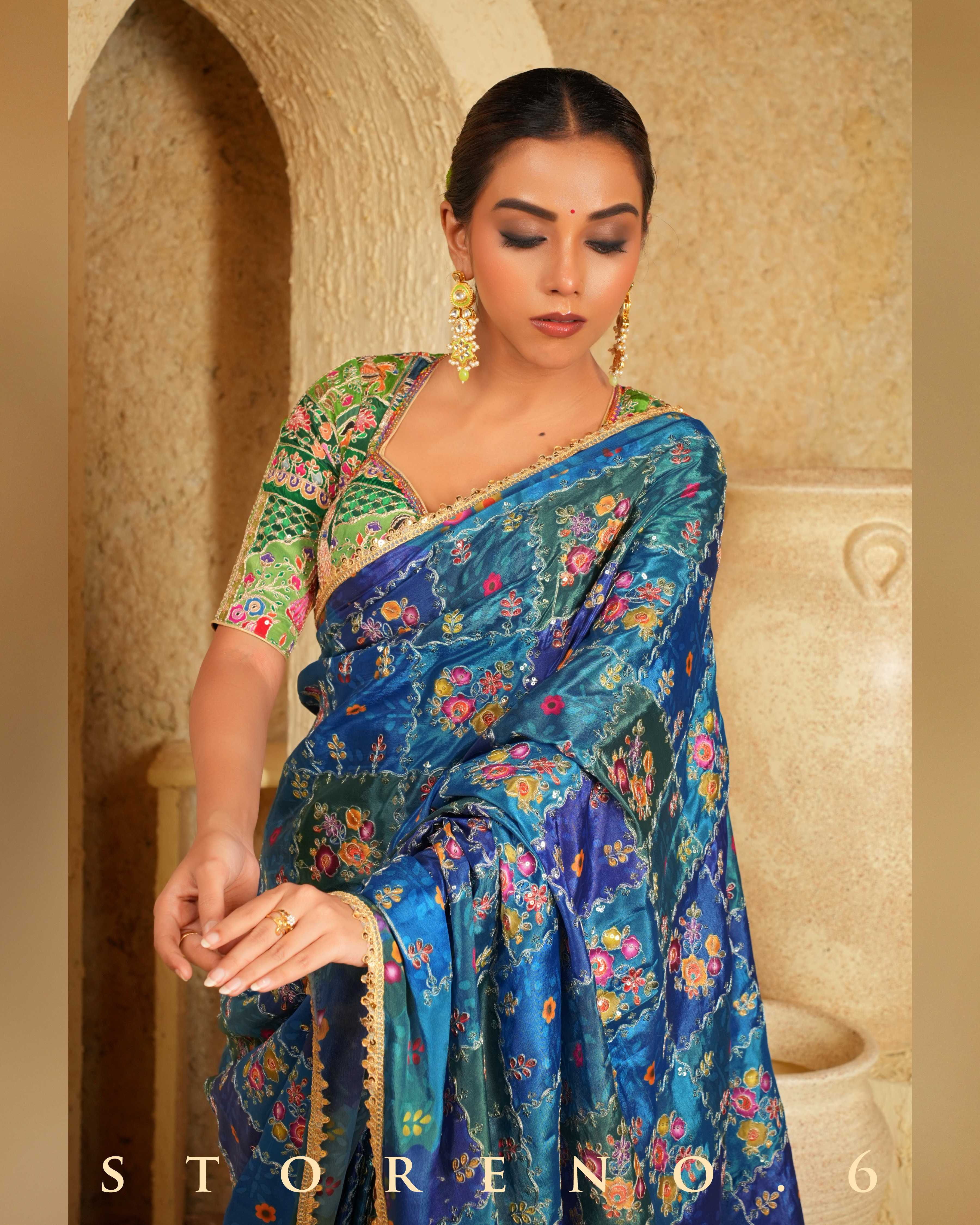 BLUEBERRY BLOCKBUSTER SAREE