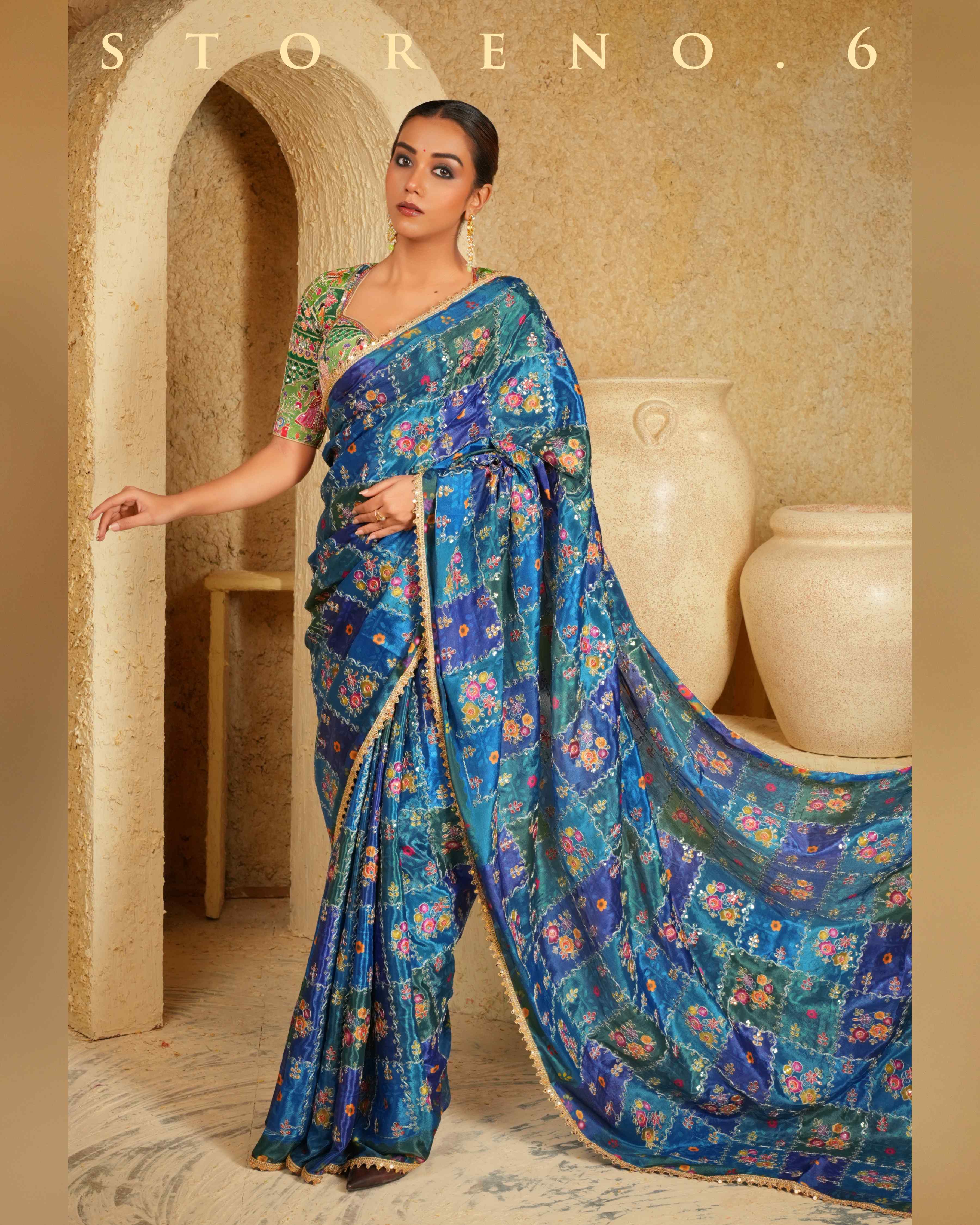 BLUEBERRY BLOCKBUSTER SAREE