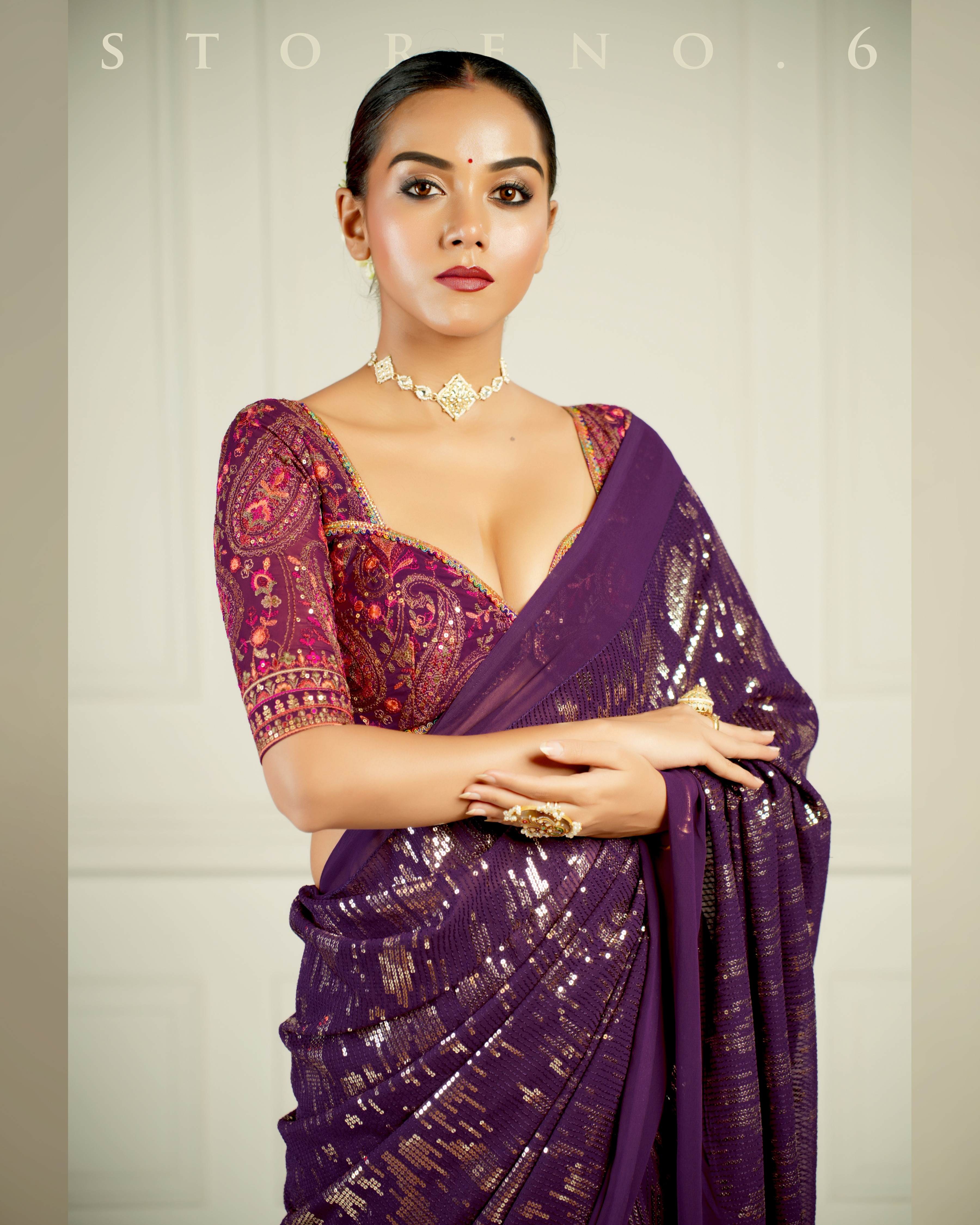 BLACKBERRY BOURBON COCKTAIL SAREE