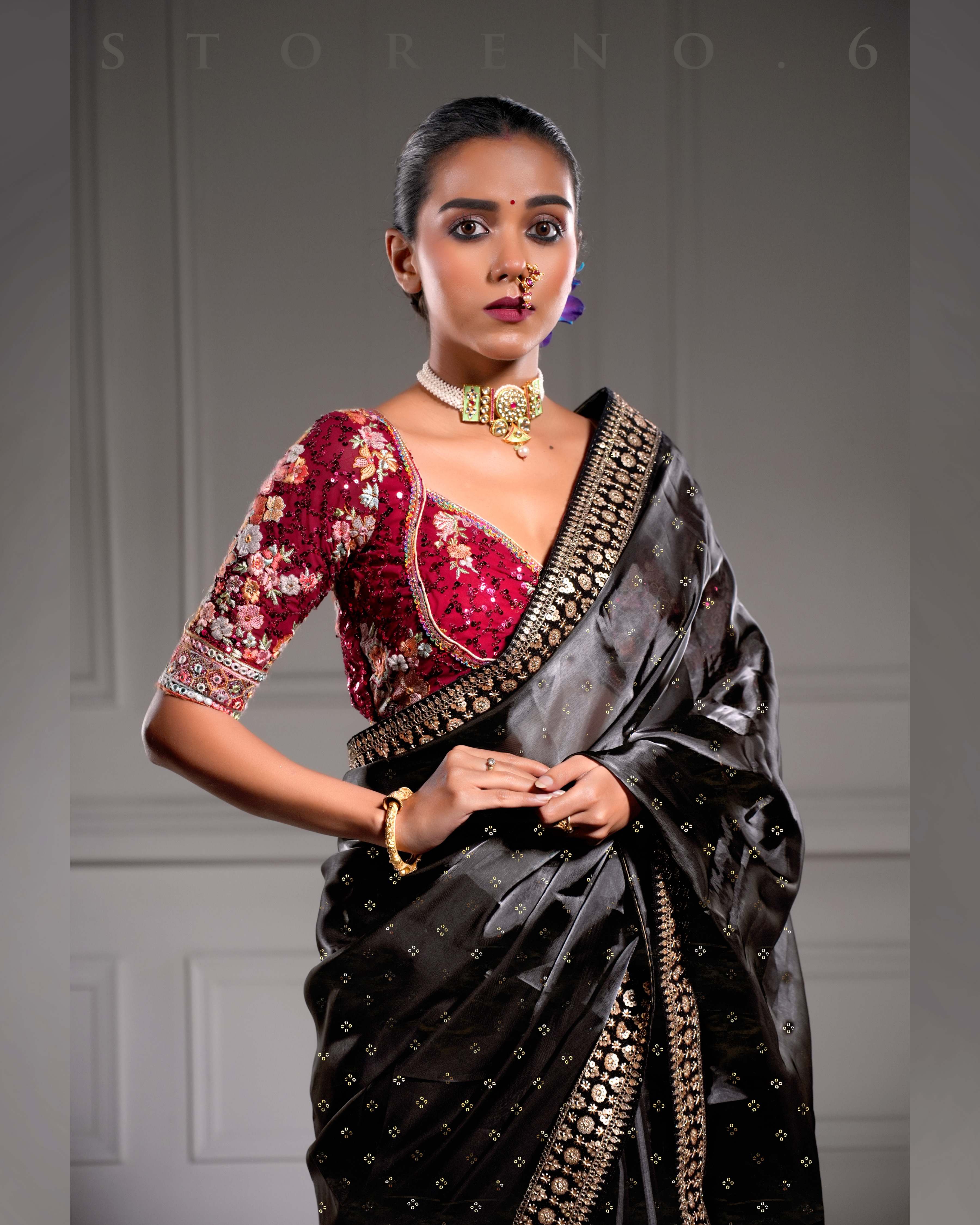 THE DARK DEVOTION SAREE