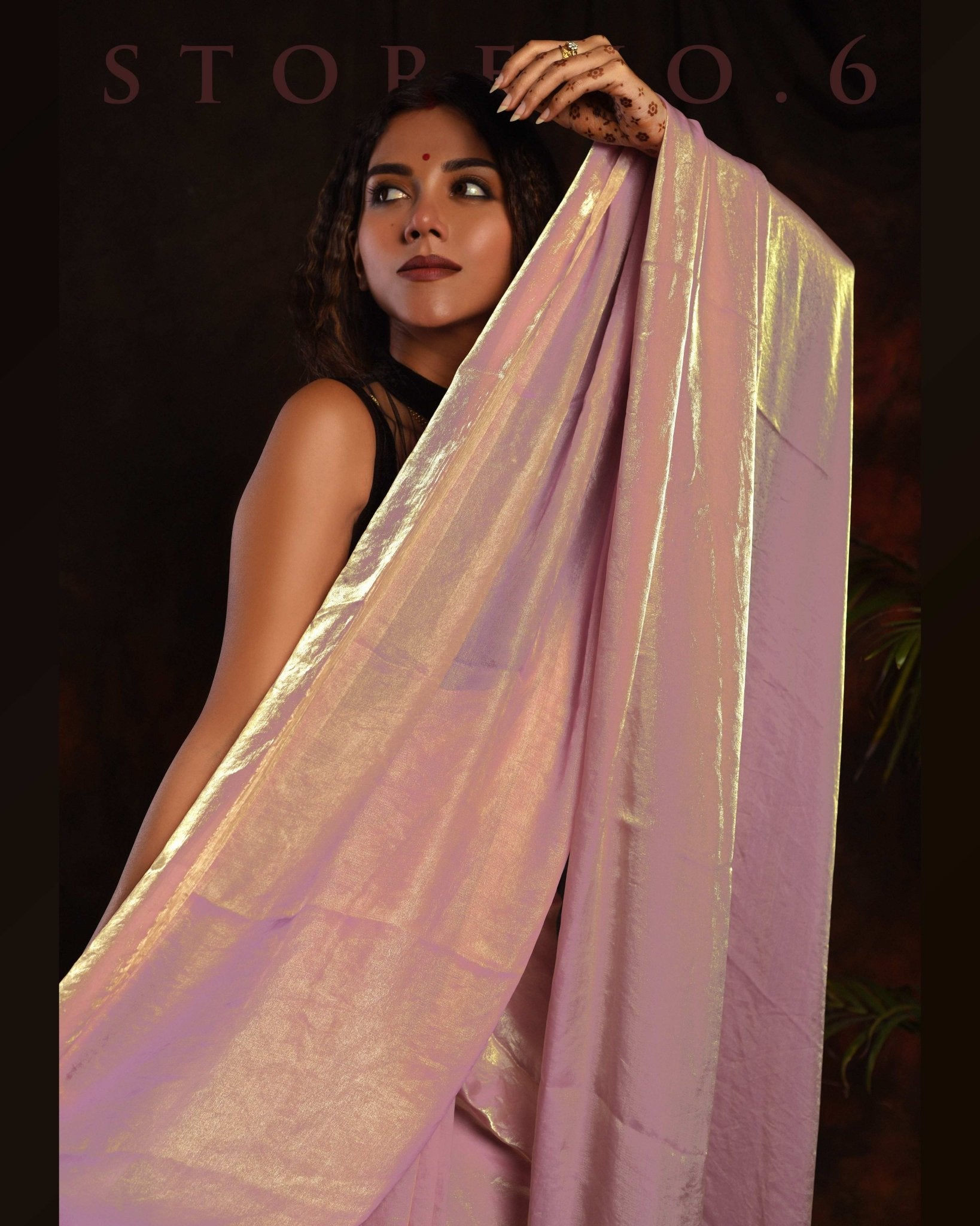 THE YOU MADE ME BLUSH SAREE WITH GOSSIP GIRL BLOUSE