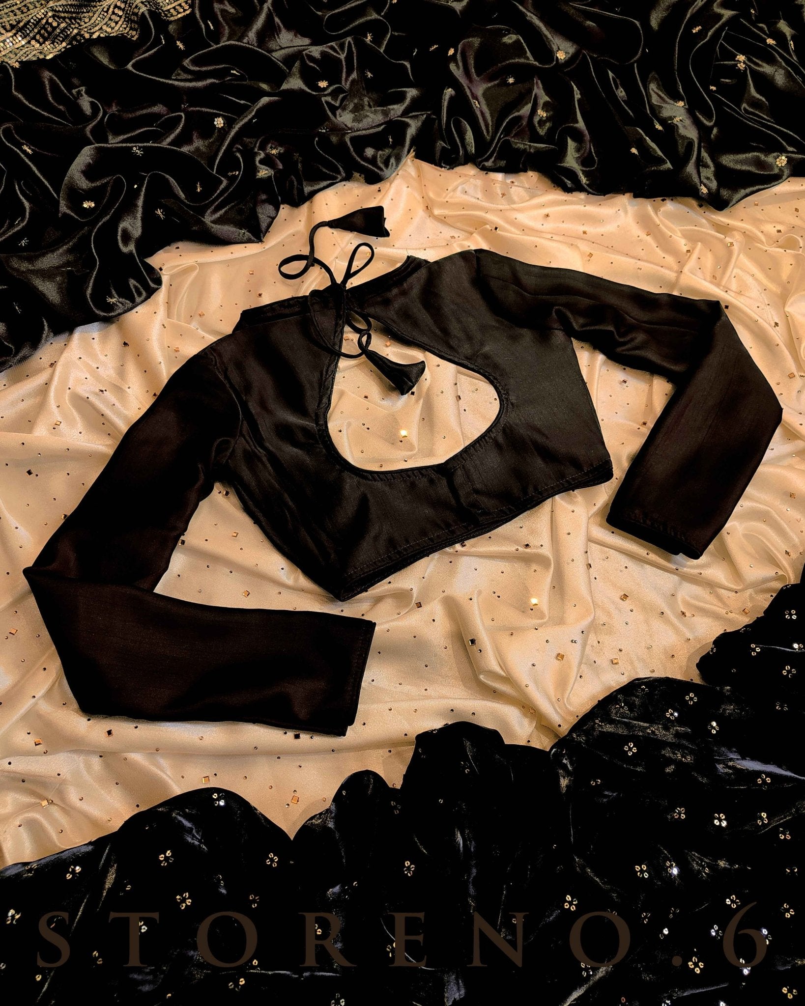 DARK KNIGHT SILK BLOUSE