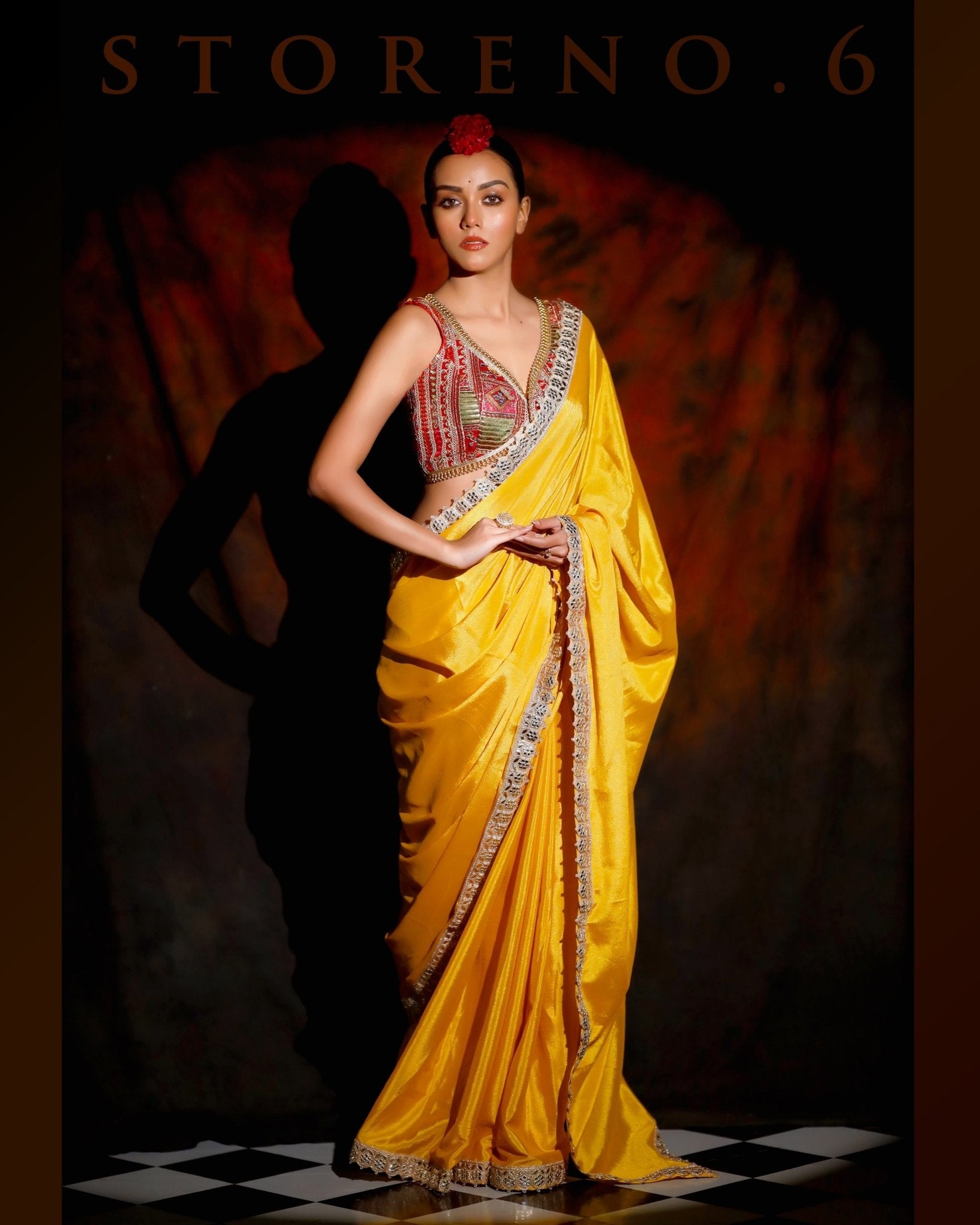 SCENIC SUNRISE READY-TO-WEAR SAREE AND BLOUSE SET