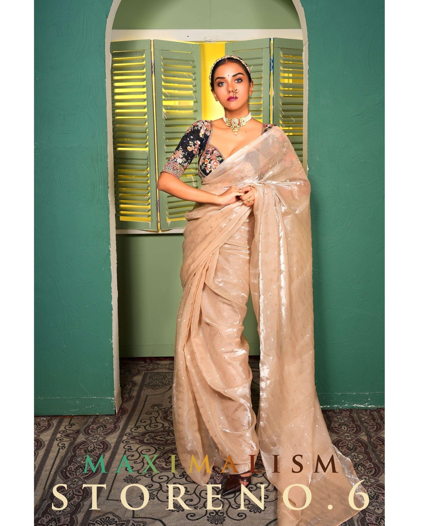 THE SUBTLE QUEEN SAREE WITH NEELI AFSOON BLOUSE