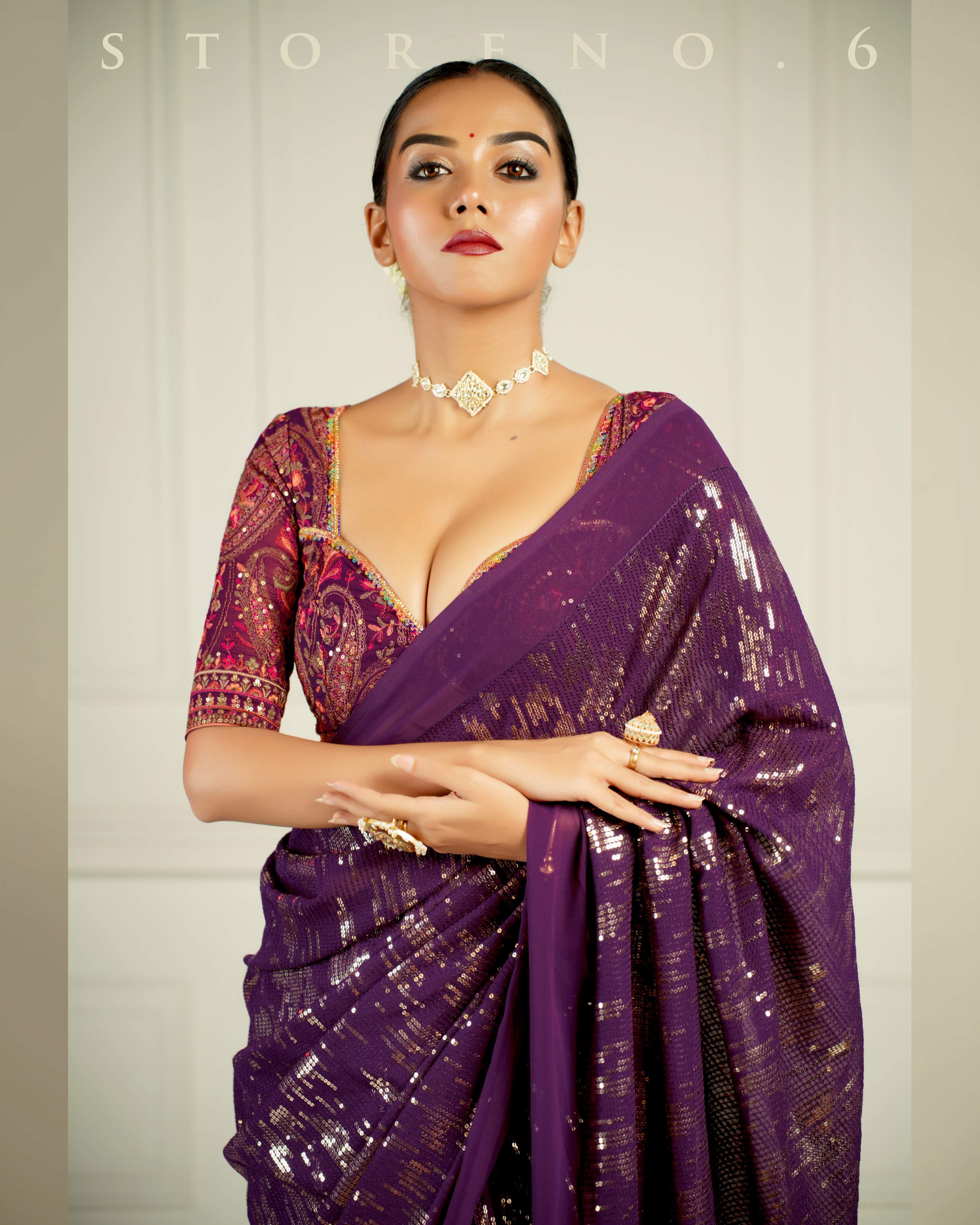 BLACKBERRY BOURBON COCKTAIL SAREE