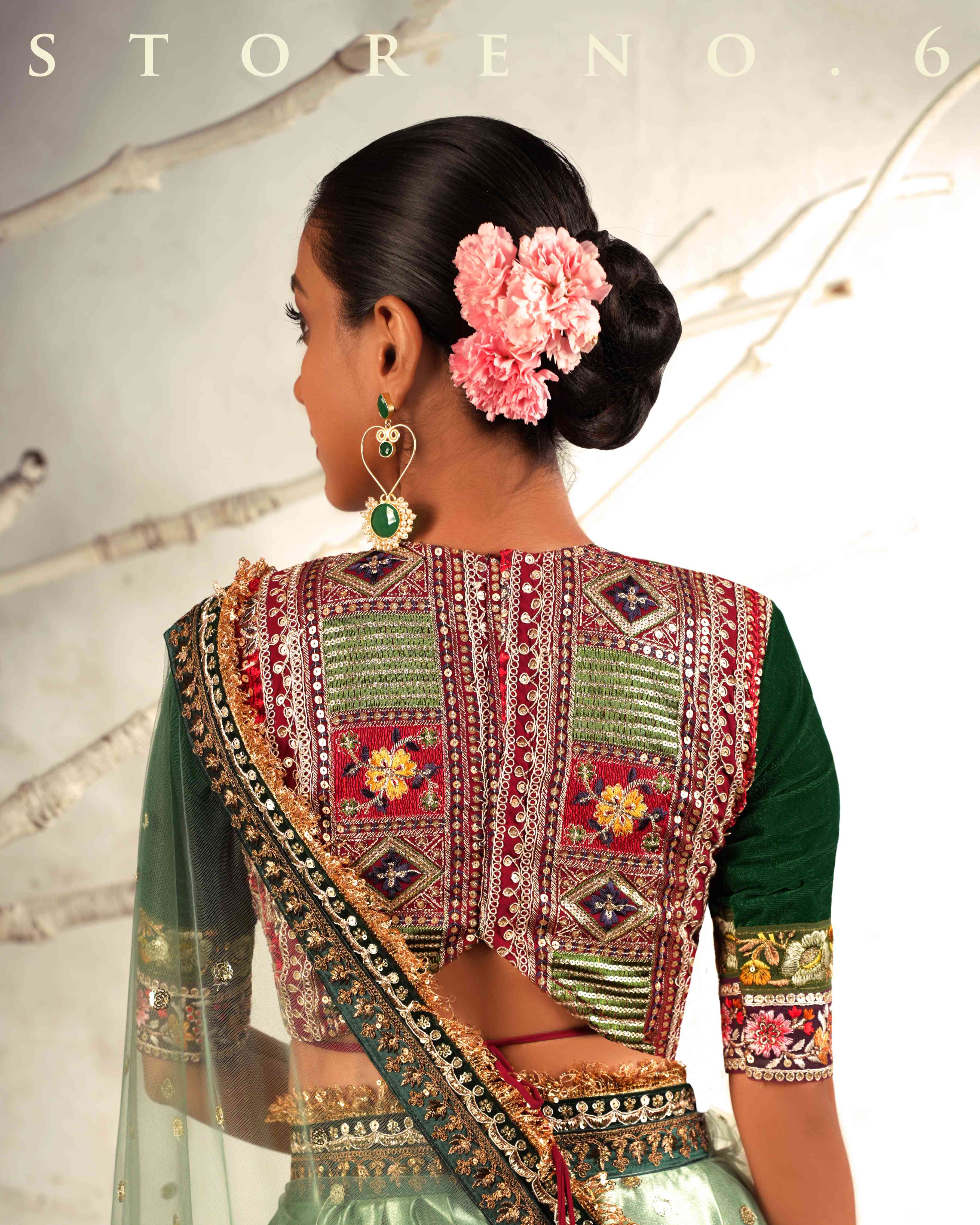 ICONIC IVY SAREE WITH LUSH OF BERRY MELANGE BLOUSE