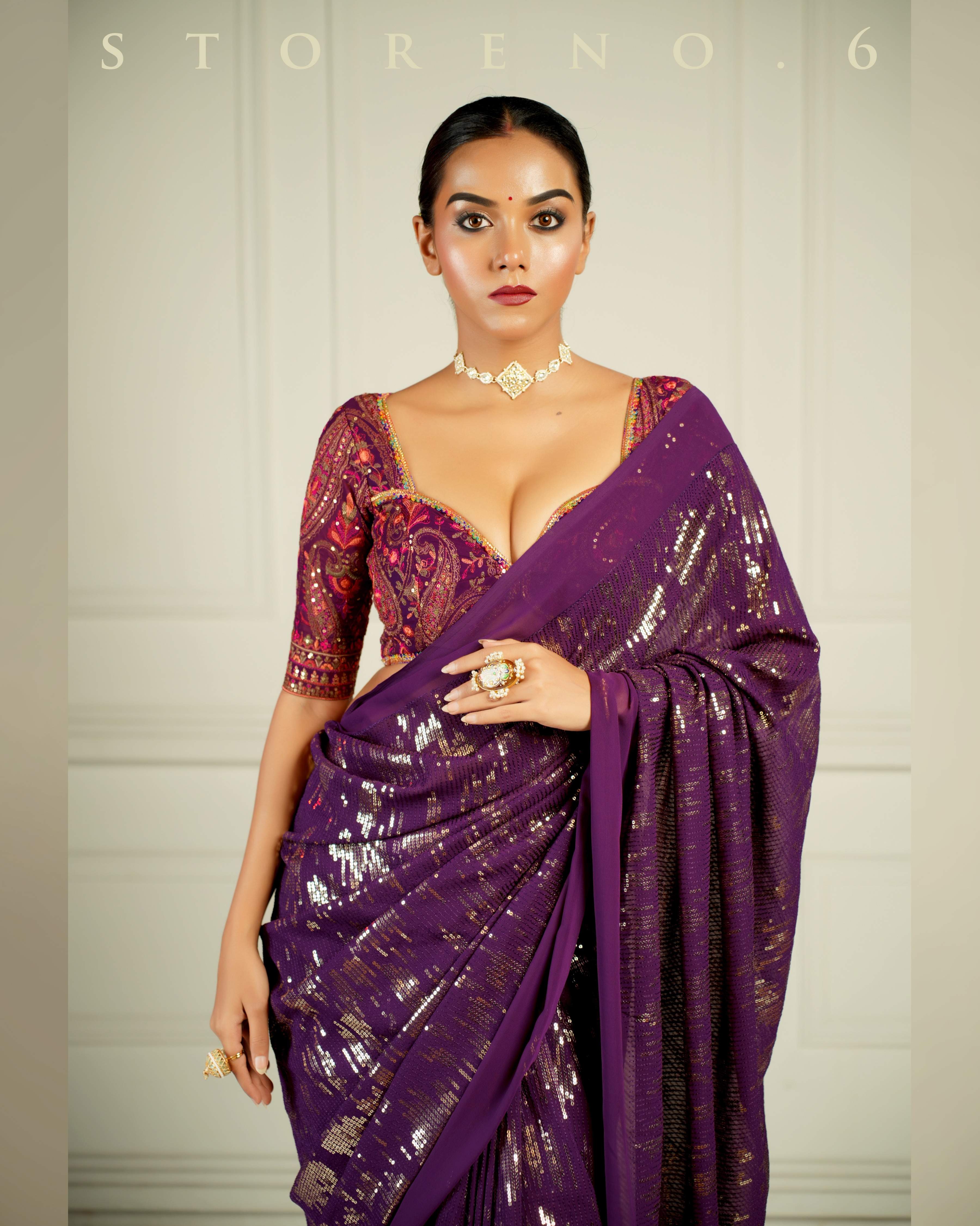 BLACKBERRY BOURBON COCKTAIL SAREE