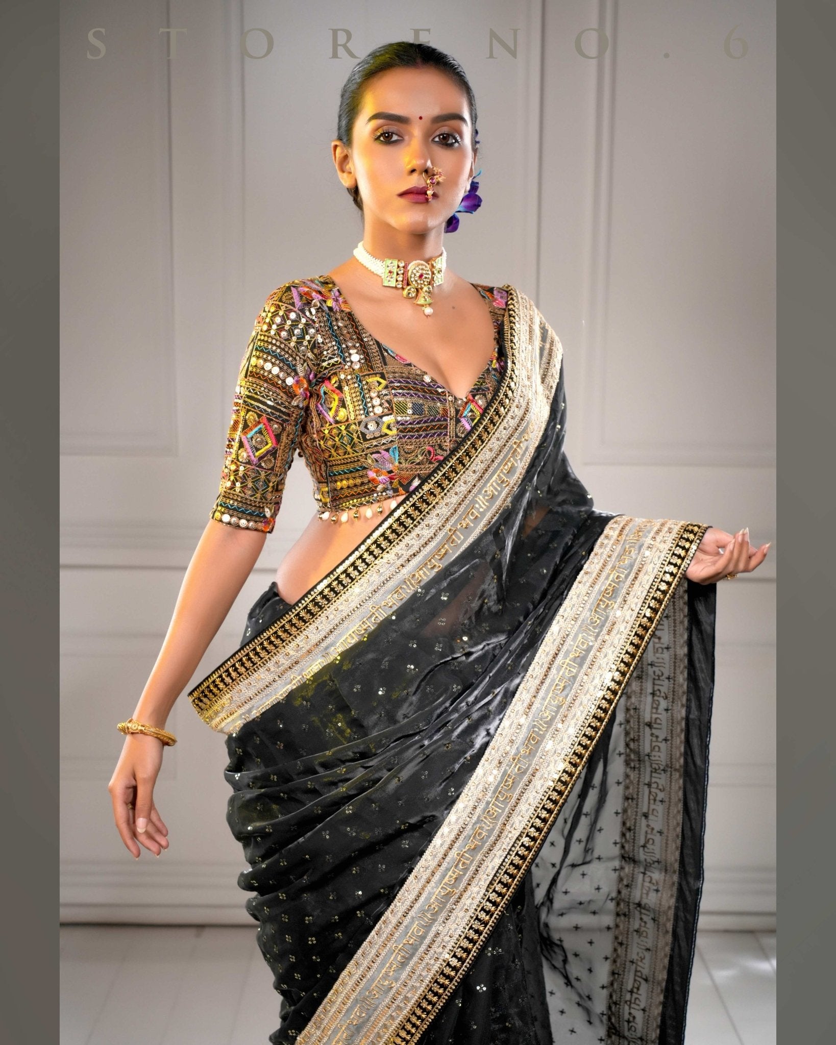 ROYAL RAVEN QUEEN SAREE