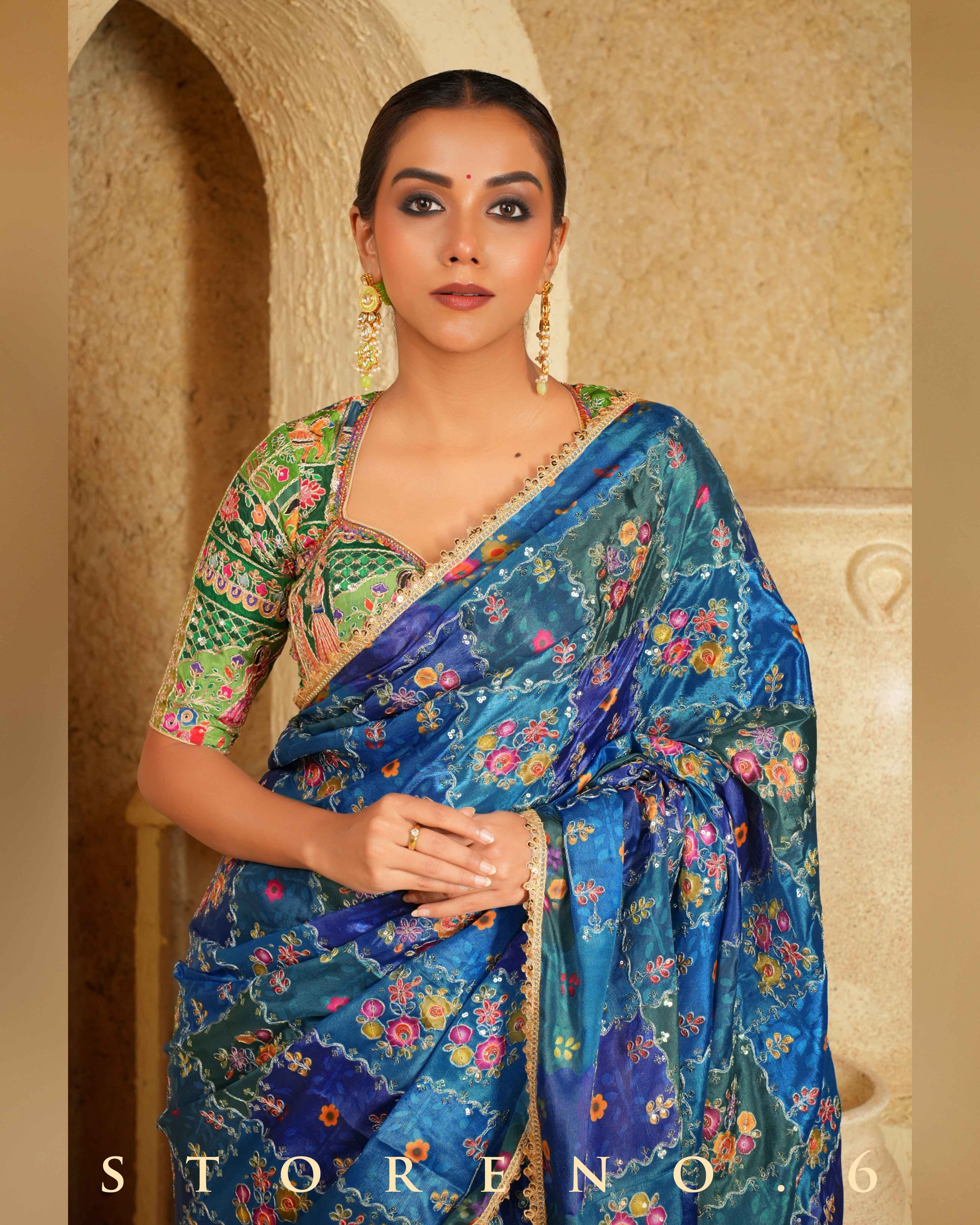 BLUEBERRY BLOCKBUSTER SAREE