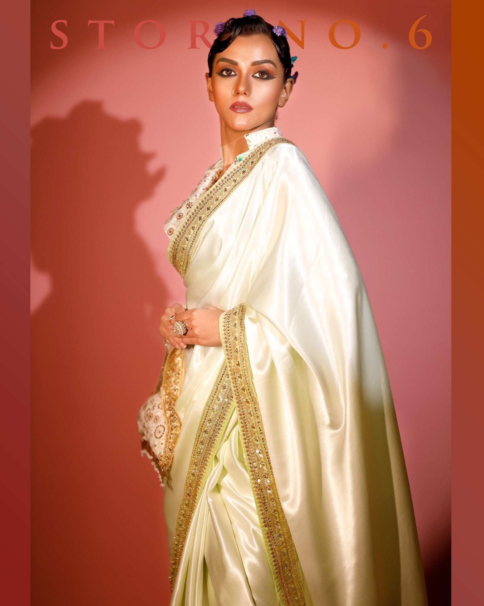 MAGNETIC MINT READY-TO-WEAR SAREE