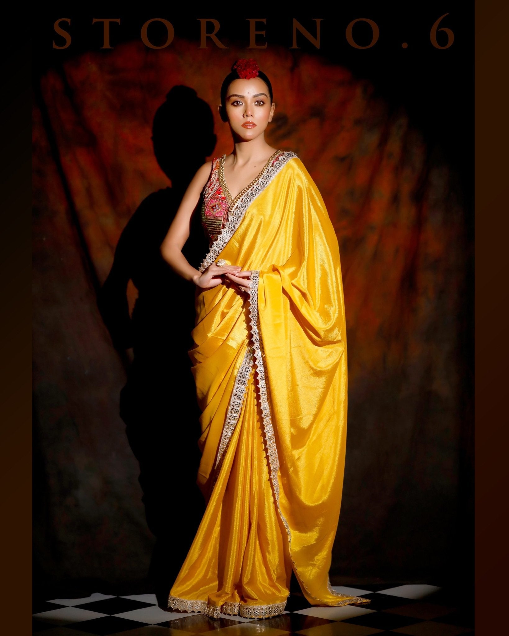 SCENIC SUNRISE READY-TO-WEAR SAREE AND BLOUSE SET