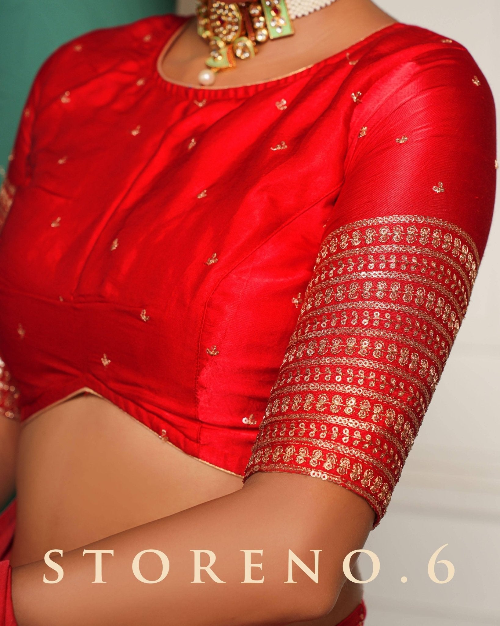 EHSAAS-E-SURKH SAREE WITH SURKH ZEENAT BLOUSE