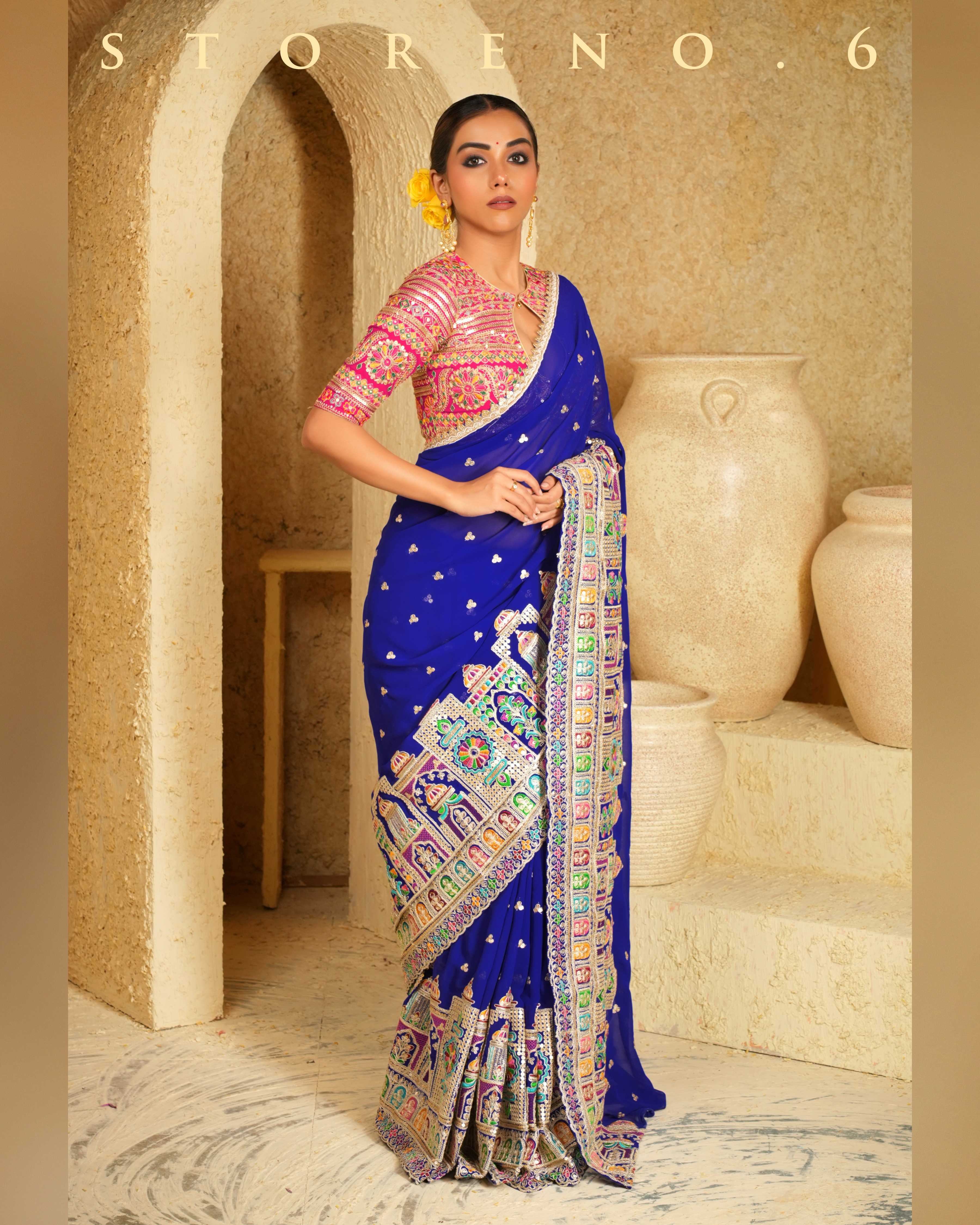 STUNNING SAPPHIRE SAREE