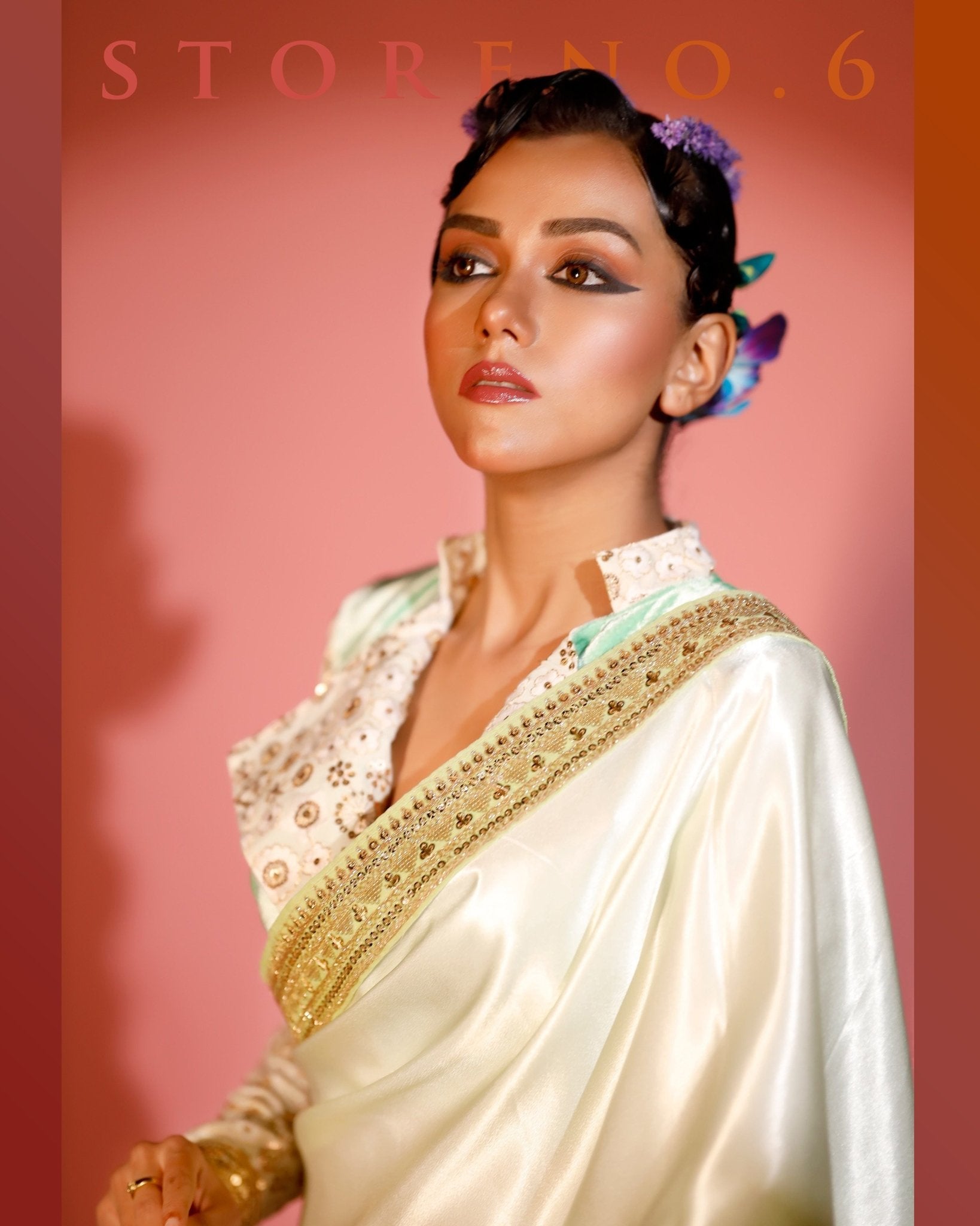 MAGNETIC MINT READY-TO-WEAR SAREE