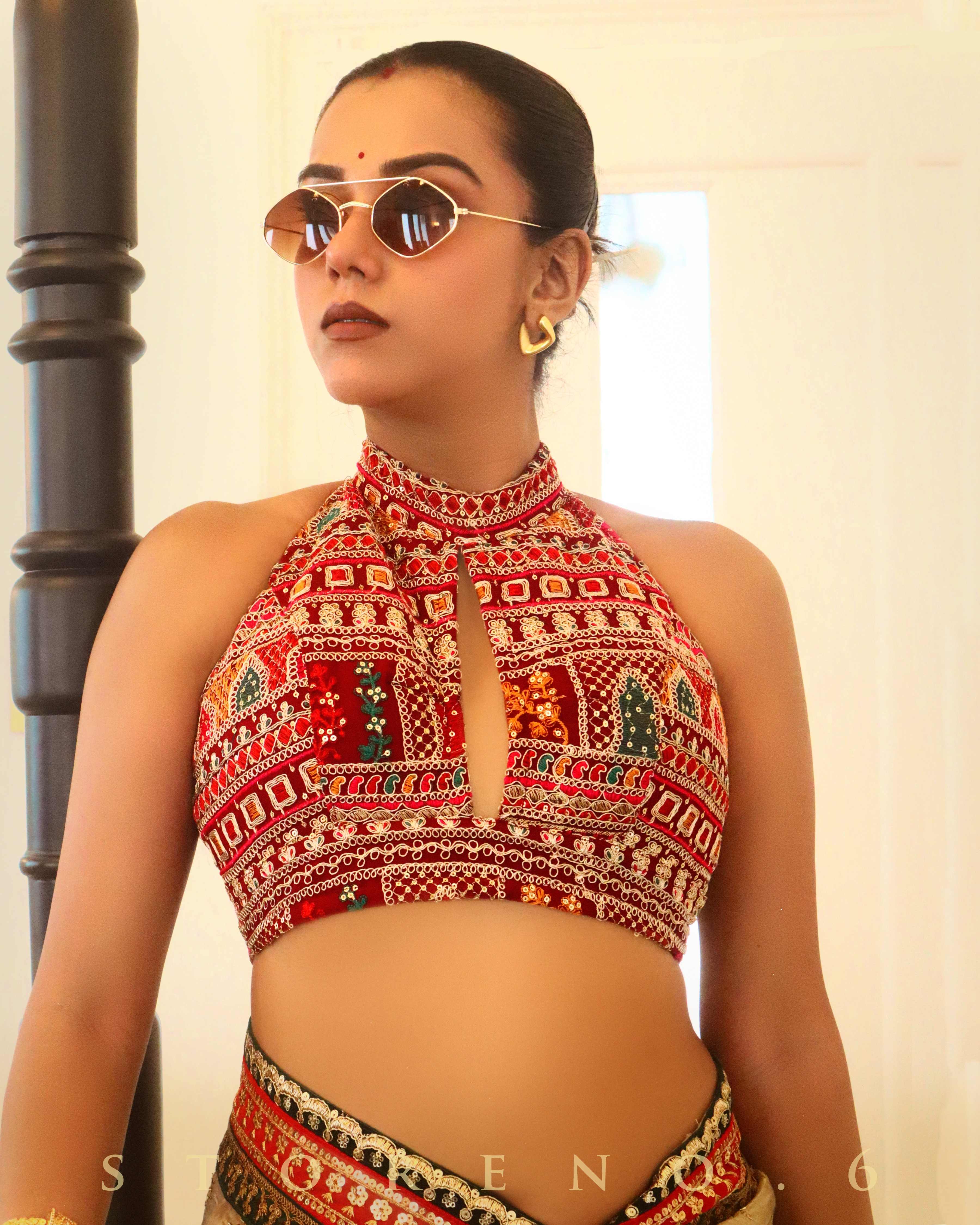 SANGRIA SENSATION SLEEVELESS BLOUSE